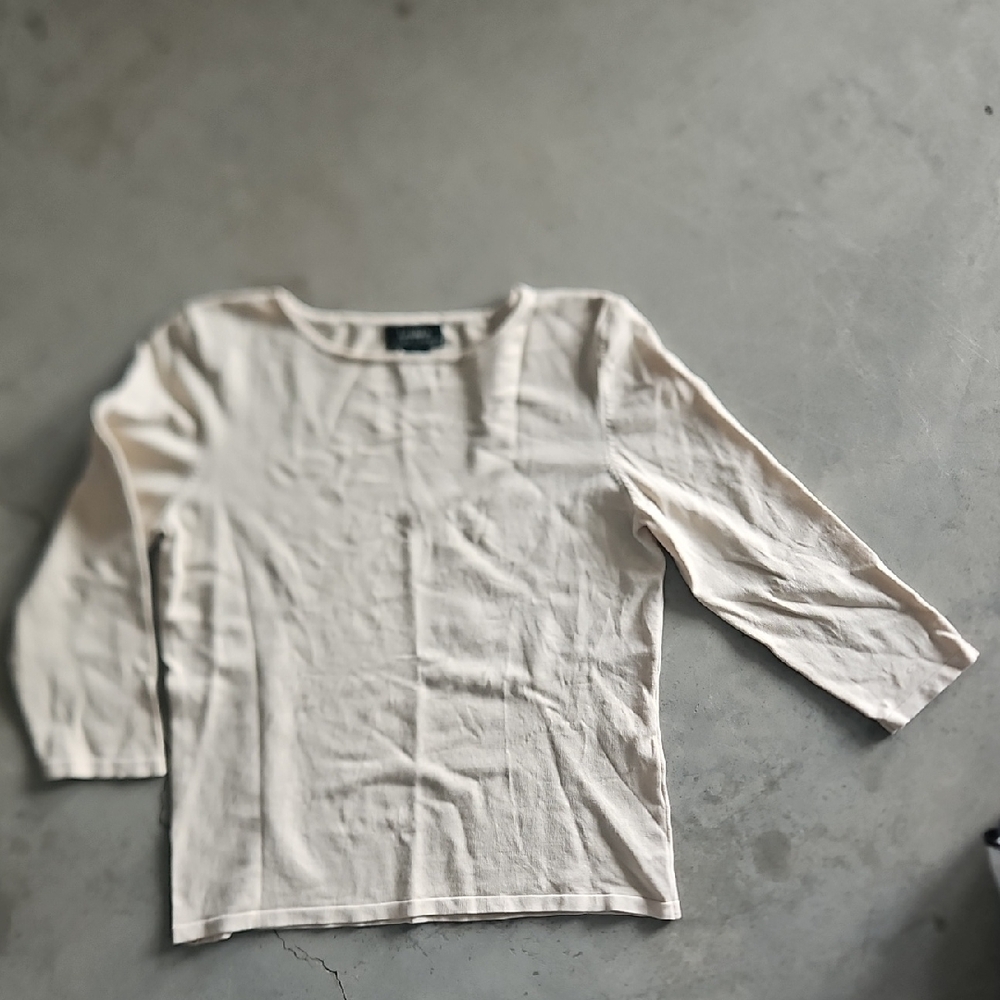 Ralph Lauren Elegant Silk Blend Top 3/4 Sleeve